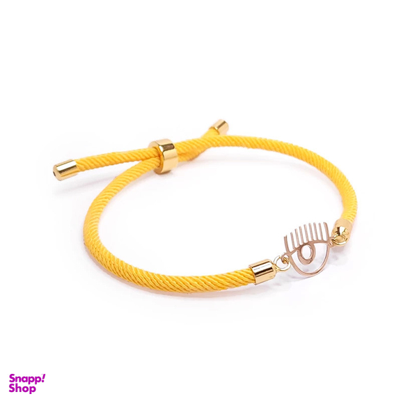 دستبند طلا 18 عیار دخترانه وی وی گلد گالری مدل چشم کد YS2211