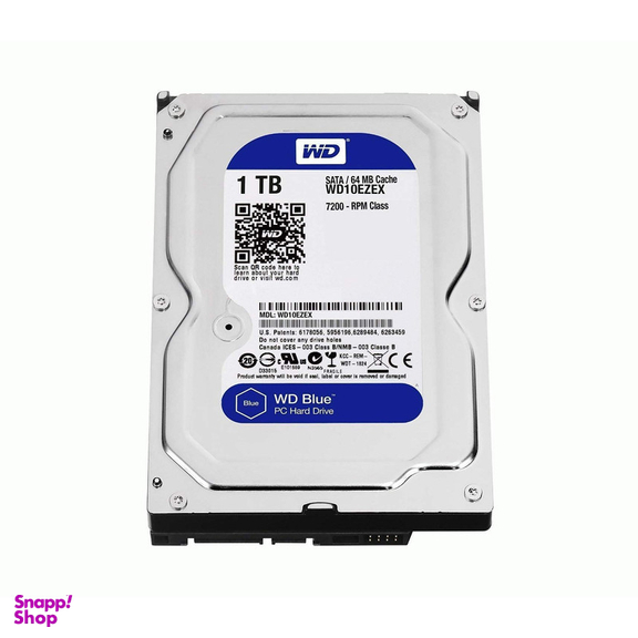 هارد دیسک اینترنال وسترن دیجیتال مدل Blue WD10EZEX ظرفیت 1 ترابایت