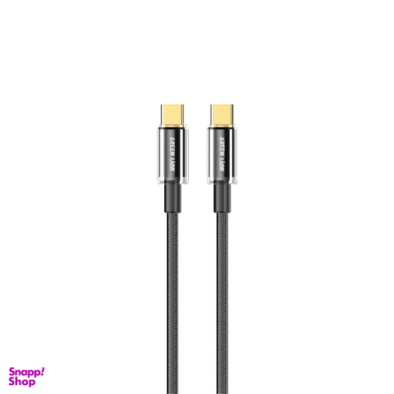 کابل دیتا 60 وات Type-C گرین لاین مدل 3A GNTPTGH60CTCBK طول 1 متر