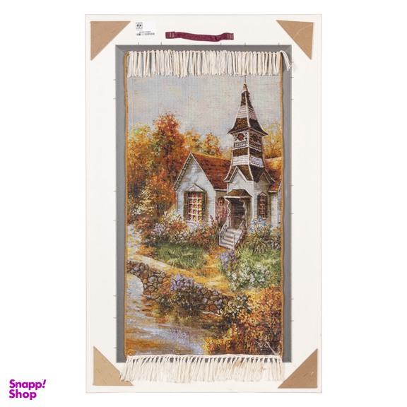 تابلو فرش دستباف سی پرشیا مدل منظره کلیسا در پاییز کد 903911