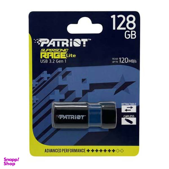 فلش پتریوت مدل Patriot Supersonic RAGE Lite USB3.2 ظرفیت 128 گیگابایت