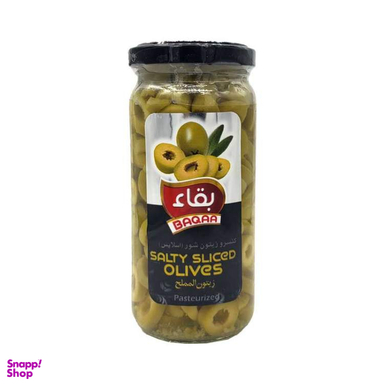 کنسرو زیتون شور اسلایس بقاء وزن 240 گرم
