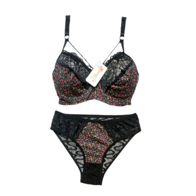 ست لباس زیر زنانه کارن کد Fhk01 رنگ مشکی