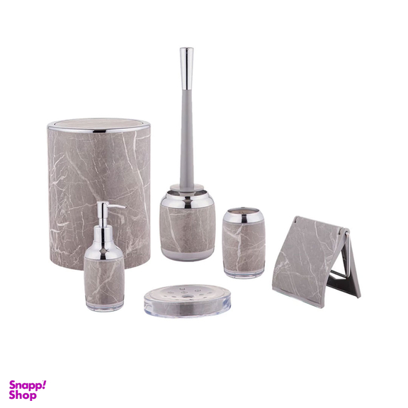 ست سرویس بهداشتی 6 پارچه لیمون طرح ماربل