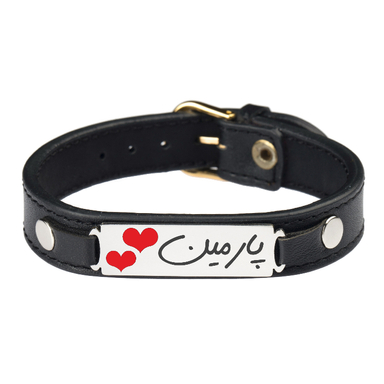 دستبند زنانه گیلواره زراوشان مدل اسم پارمین کد CLK FA