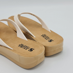 دمپایی زنانه شیما مدل جمیرا کد 074 رنگ سفید