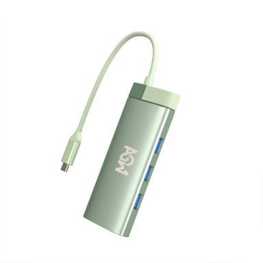 USB هاب 6 پورت Type-C ای جی دبلیو مدل BS6A
