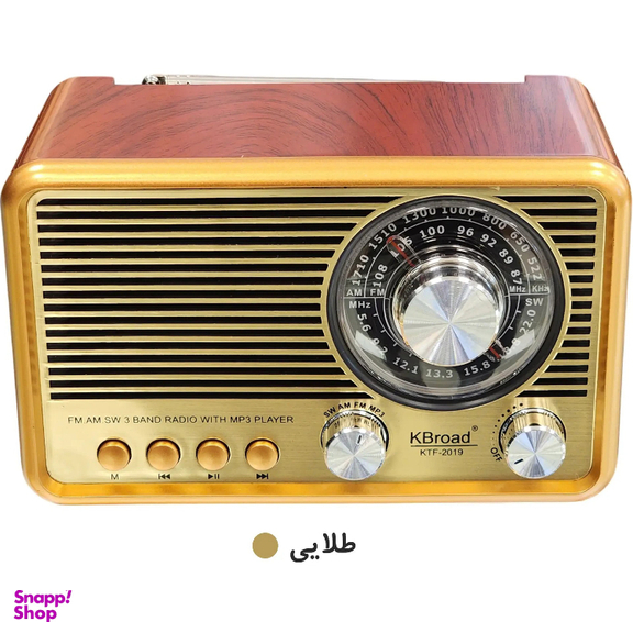 اسپیکر رادیویی بی سیم قابل حمل کی برود مدل KTF-2019
