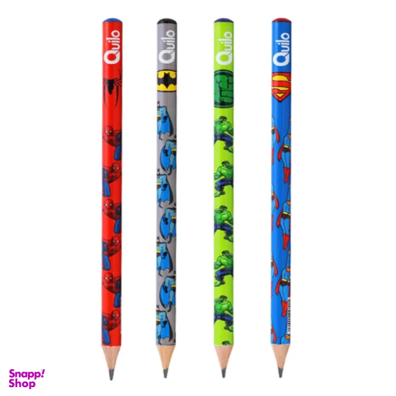 مداد کوییلو مدل ابر قهرمانها بسته 4 عددی