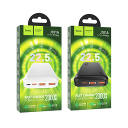 پاوربانک هوکو مدل J101A PD+QC3.0 ظرفیت 20000 میلی‌ آمپر ساعت