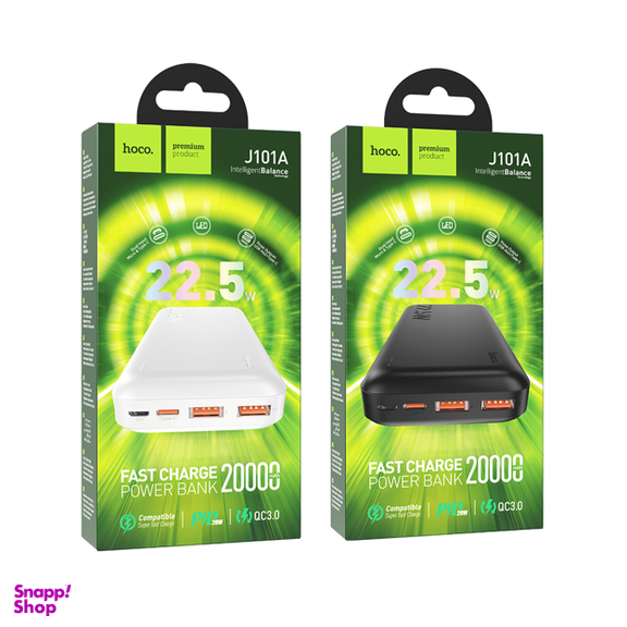 پاوربانک هوکو مدل J101A PD+QC3.0 ظرفیت 20000 میلی آمپر ساعت