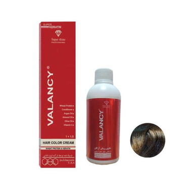 کیت رنگ مو والانسی کد m6 رنگ بلوند زیتونی متوسط حجم ۱۰۰ میلی لیتر به همراه اکسیدان