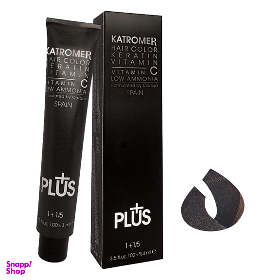 رنگ مو کاترومر شماره MF2 رنگ قهوه ای دودی تیره حجم 100 میلی لیتر