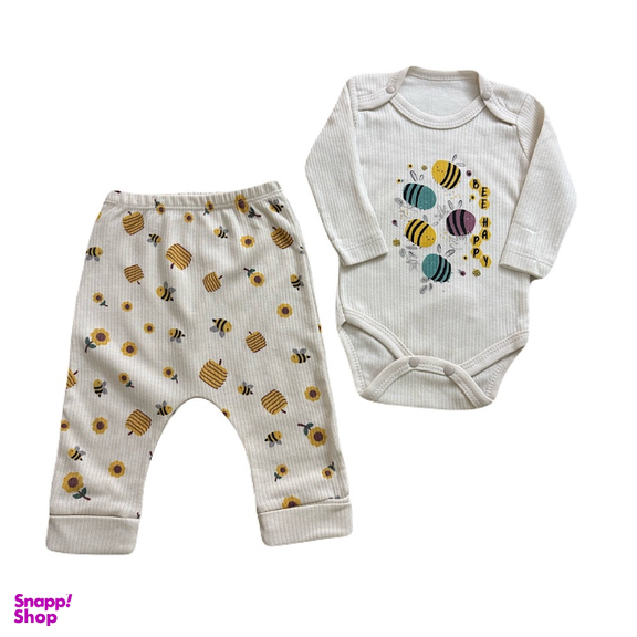 ست بادی و شلوار نوزاد کد 003