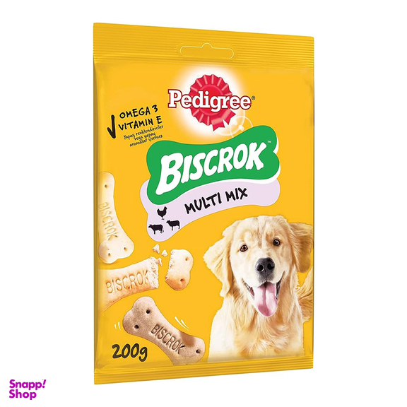 تشویقی سگ پدیگری مدل Biscrok وزن 200 گرم