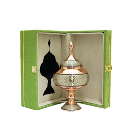 شکلات خوری مسی مدل خاتم کاری کد 8231 همراه با باکس هدیه