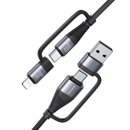 کابل دیتا USB/Type-C به Lightning/Type-C جوی روم مدل SA37-2T2 طول 1.2 متر