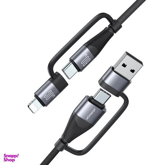 کابل دیتا USB/Type-C به Lightning/Type-C جوی روم مدل SA37-2T2 طول 1.2 متر