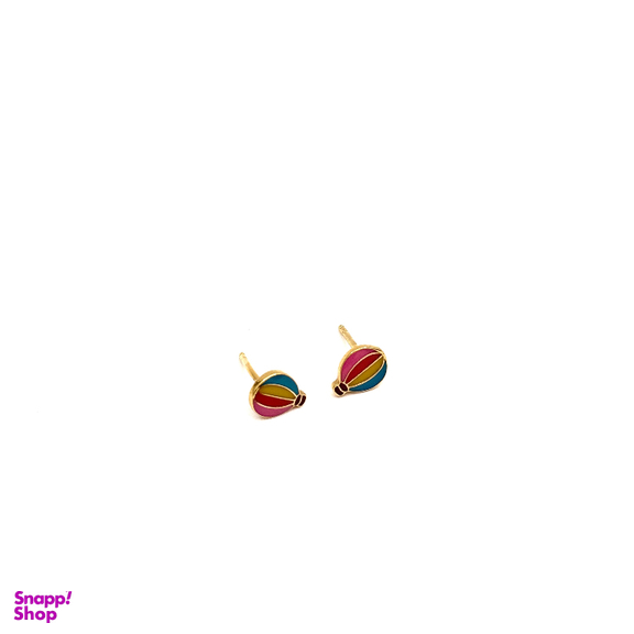 گوشواره طلا 18 عیار زنانه مدل بالن کد 145001