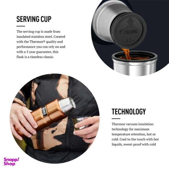 فلاسک ترموس مدل KING گنجایش 0.47 لیتر