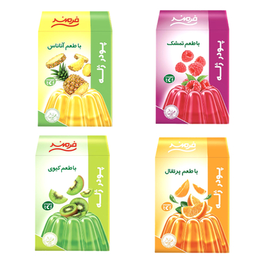 پور ژله فرمند مجموعه چهار عددی