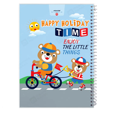 دفتر 60 برگ سیمی طلقی فانتزی مکث نوت کد 9_9614