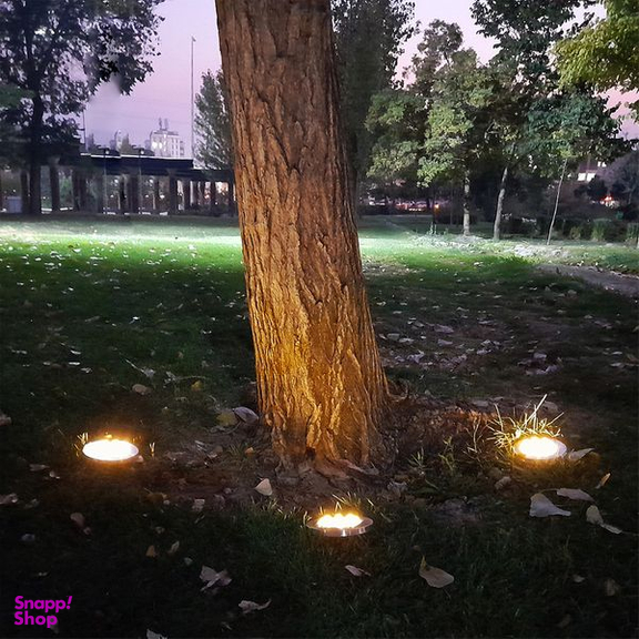 چراغ دفنی سولونیکس مدل دیسکی کد LED 12 مجموعه 4 عددی