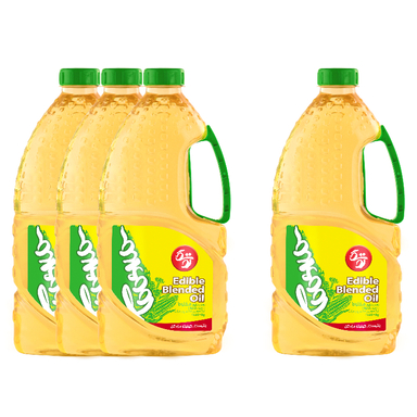روغن مایع ذرت کانولا توسکا حجم 1.8 لیتر بسته 3 عددی به همراه یک عدد هدیه