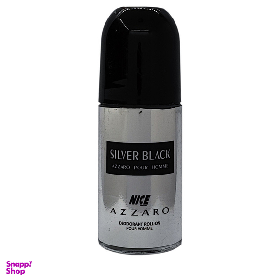 رول ضد تعریق مردانه نایس پاپت مدل Azzaro Silver Black حجم 60 میلی لیتر