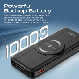 پاوربانک پرومیت مدل POWERPACK-FOLD ظرفیت 10000 میلی آمپر ساعت