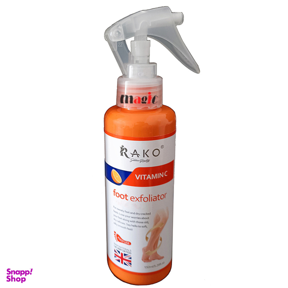 اسکراب رفع ترک پا راکو مدل Vitamin C حجم 150 میلی لیتر