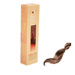 رنگ مو نیترو پلاس سری Keratine شماره 8.53 حجم 100 میلی لیتر رنگ بلوند کاکائویی خیلی روشن