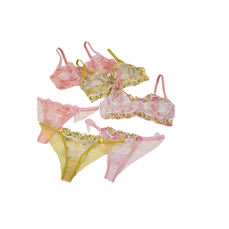 ست شورت و سوتین دانتل و تور فنردار بارون کد 2021 رنگ سبز