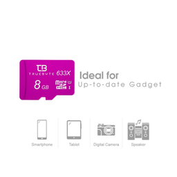کارت حافظه microSDHC تروبایت مدل 633X کلاس 10 استاندارد UHS-I U1 سرعت 95MBps ظرفیت 8 گیگابایت به همراه آداپتور SD و کارت خوان