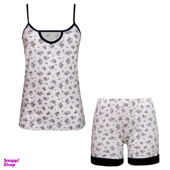 ست تاپ و شلوارک زنانه کوزا مدل پنبه ای کد 9184-3 رنگ سرمه ای