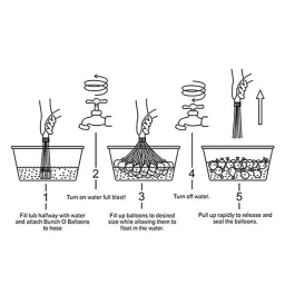بادکنک مدل آب بازی کد 01 بسته ی 111 عددی