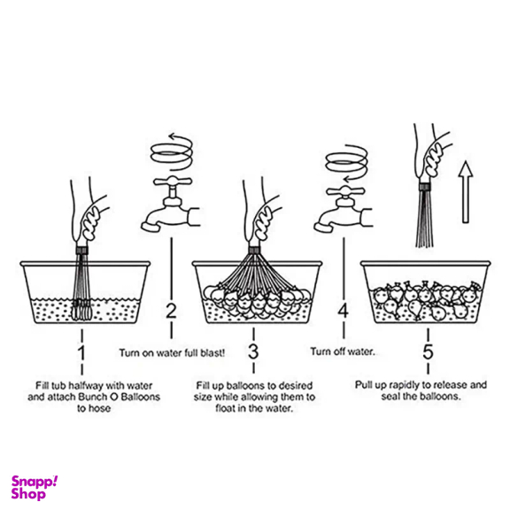 بادکنک مدل آب بازی کد 01 بسته ی 111 عددی