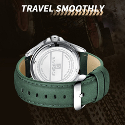 ساعت مچی عقربه ای مردانه نیوی فورس مدل تقویم دار بند جیر کد NF8023-S/GN