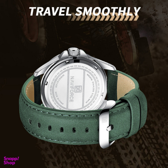 ساعت مچی عقربه ای مردانه نیوی فورس مدل تقویم دار بند جیر کد NF8023-S/GN