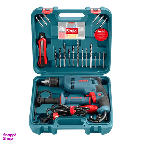 ست دریل برقی 750 وات رونیکس مدل Ronix RS-0008 مجموعه 33 عددی
