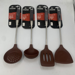 سرویس کفگیر ملاقه 4 پارچه لایف اسمایل کد 3842