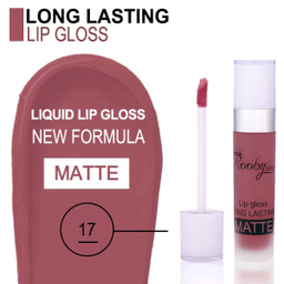 رژ لب مایع روبی سیما کد 17 رنگ صورتی مات