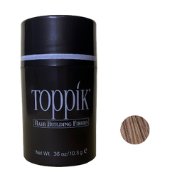 پودر پرپشت کننده مو تاپیک مدل FIBER وزن 10.3 گرم رنگ قهوه ای روشن