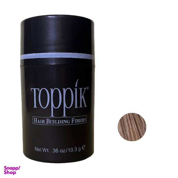 پودر پرپشت کننده مو تاپیک مدل FIBER وزن 10.3 گرم رنگ قهوه ای روشن