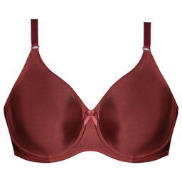 سوتین زنانه لین مدل فنردار کد 4680-741 رنگ زرشکی