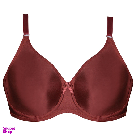 سوتین زنانه لین مدل فنردار کد 4680-741 رنگ زرشکی