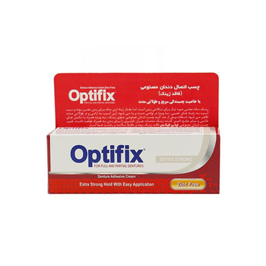 چسب دندان مصنوعی اپتی فیکس مدل zinc free وزن 60 گرم