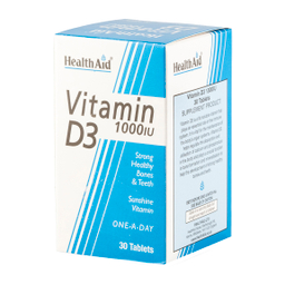 قرص ویتامین دی 1000 میلی گرم هلث اید بسته 30 عددی