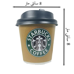 لیوان یکبار مصرف استارباکس کد SBB گنجایش 120 سی سی بسته 60 عددی