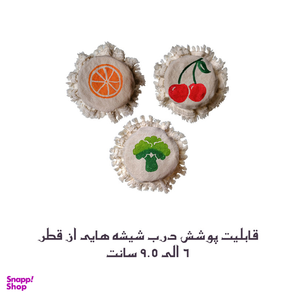 درپوش شیشه ای تزیینی مدل D3 مجموعه سه عددی